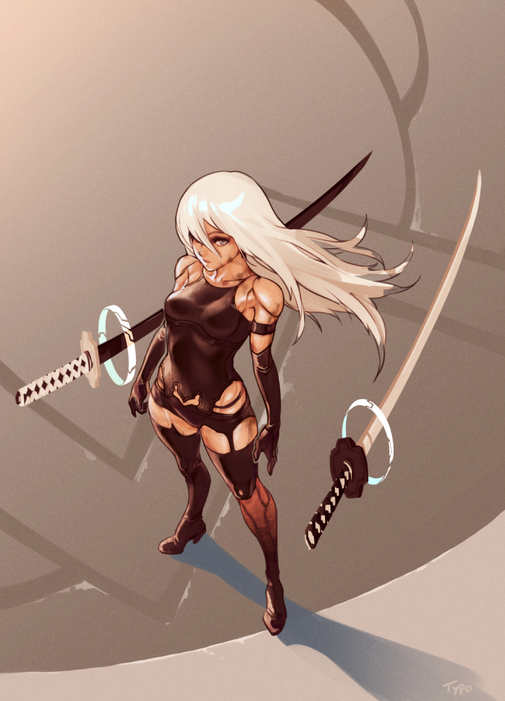 a2 (nier and 1 more) drawn by optionaltypo