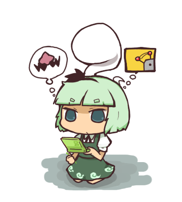 konpaku youmu and wario (touhou and 1 more) drawn by inishie