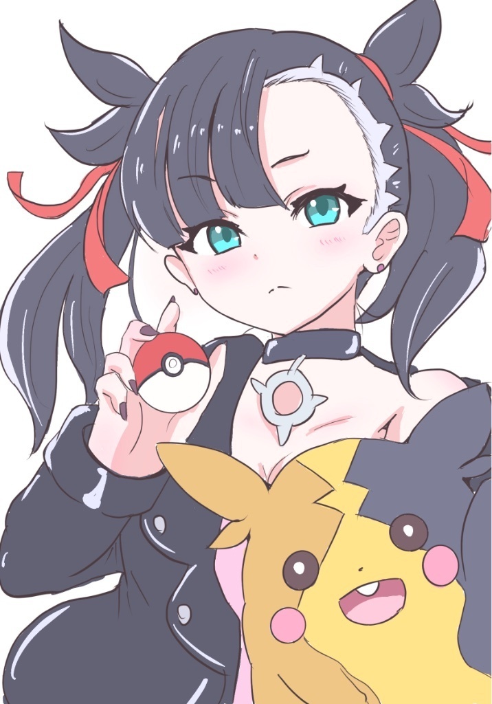 marnie and morpeko (pokemon and 1 more) drawn by giorgio_(yo_sumire_sola1)