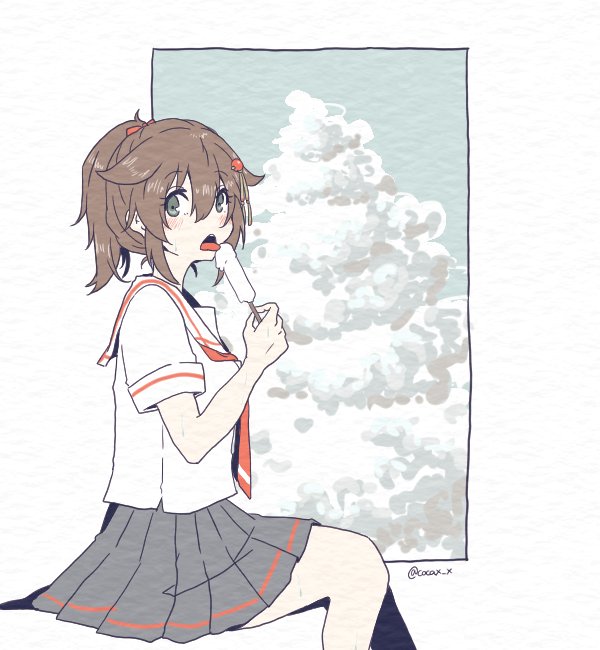 shigure and shigure kai ni (kantai collection) drawn by cocax_x