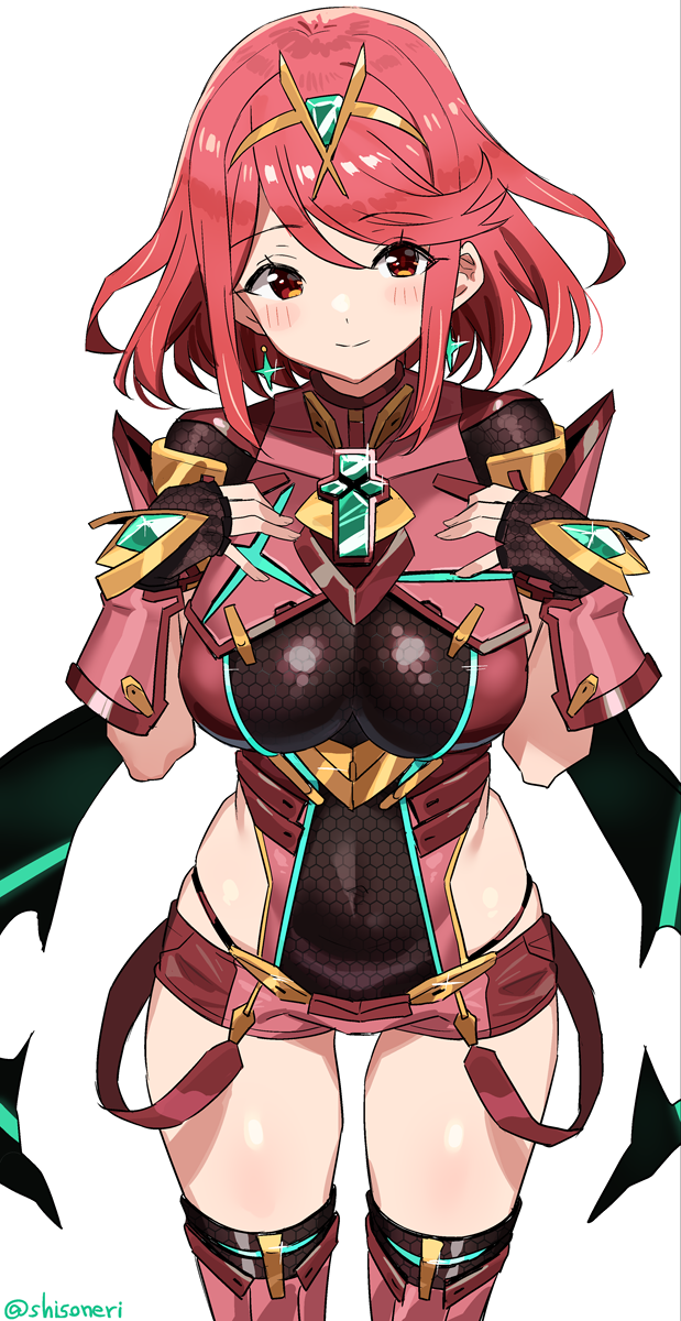 pyra (xenoblade chronicles and 1 more) drawn by shisoneri