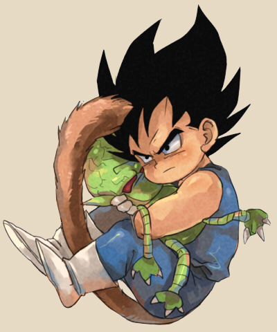 vegeta and saibaiman (dragon ball and 1 more) drawn by mkmksan