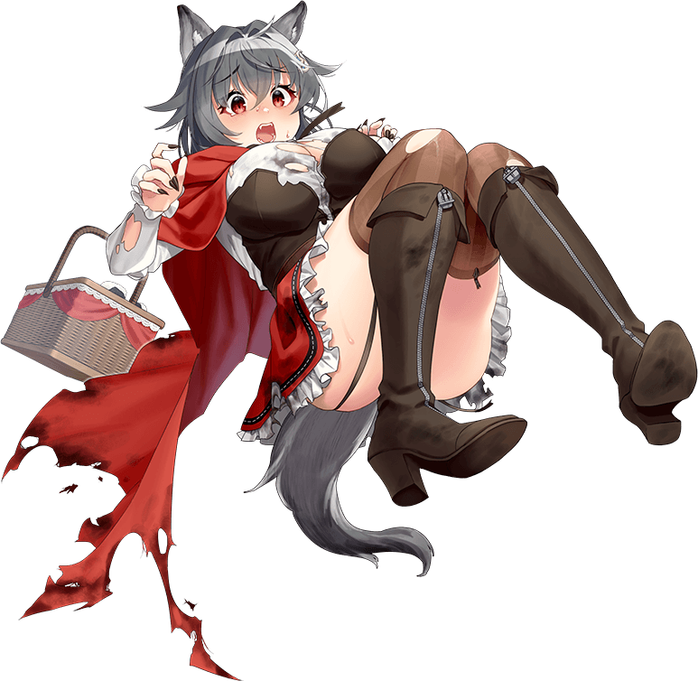 little red riding hood and jingei (kantai collection and 1 more) drawn by akasaka_yuzu