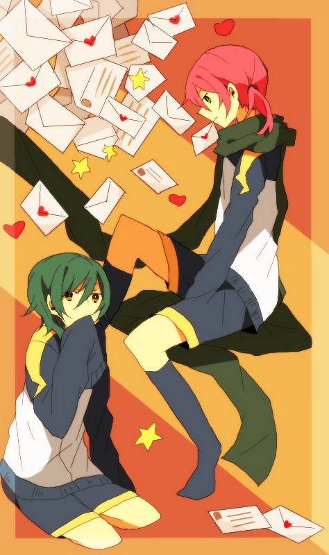 kirino ranmaru and kariya masaki (inazuma eleven and 1 more) drawn by moi_(mo_i45)