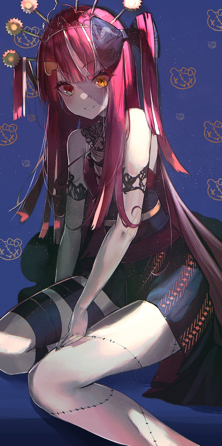kureiji ollie and udin (hololive and 1 more) drawn by merryj