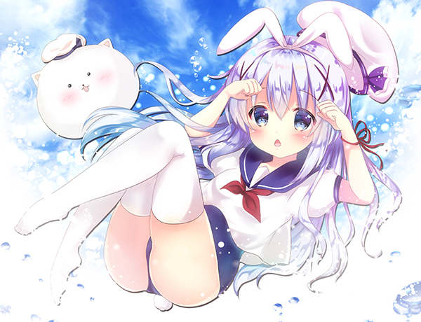 kafuu chino and tippy (gochuumon wa usagi desu ka?) drawn by rikatan