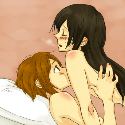 akiyama mio and tainaka ritsu (k-on!) drawn by yu_(msgs)