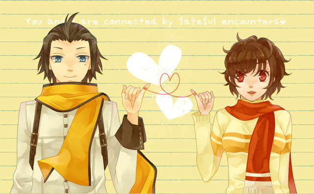 shiomi kotone and mochizuki ryouji (persona and 3 more) drawn by gogo_mizuki