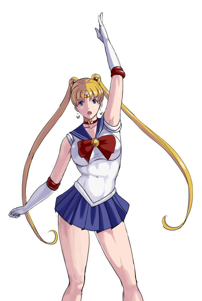 tsukino usagi and sailor moon (bishoujo senshi sailor moon) drawn by 78_(tky8)