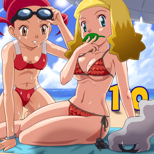 darkrai, alice, and allegra (pokemon and 2 more) drawn by pokemoa