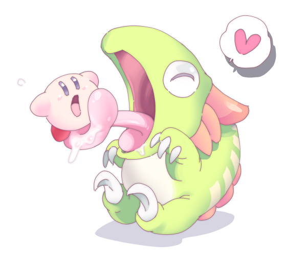 kirby and chameleo arm (kirby and 1 more) drawn by yundeyuu