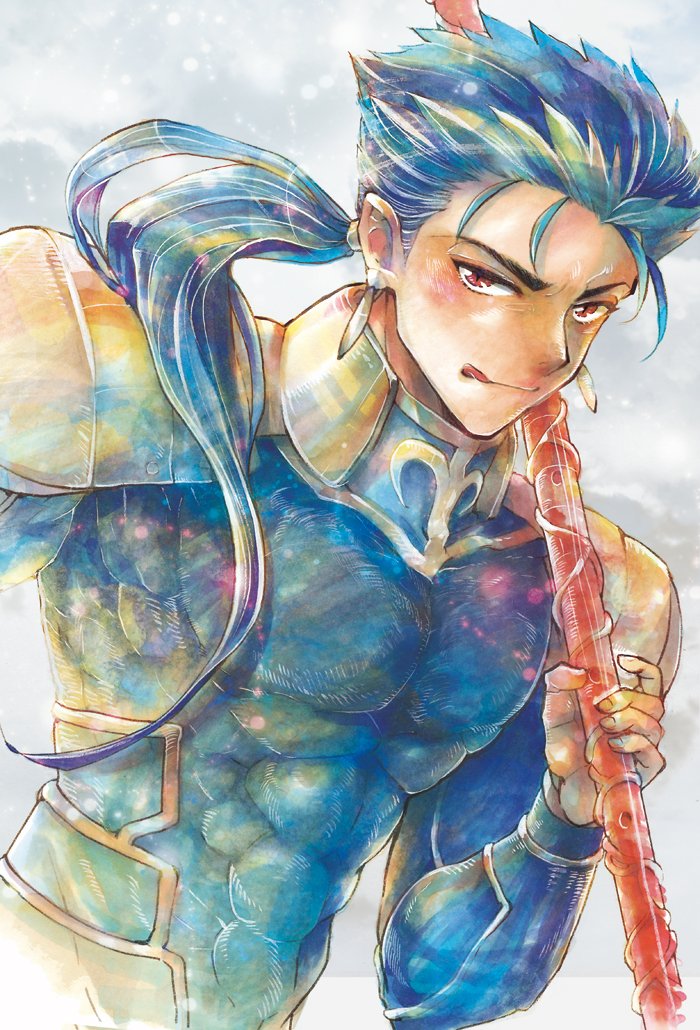 cu chulainn (fate and 1 more) drawn by ousaka_tama