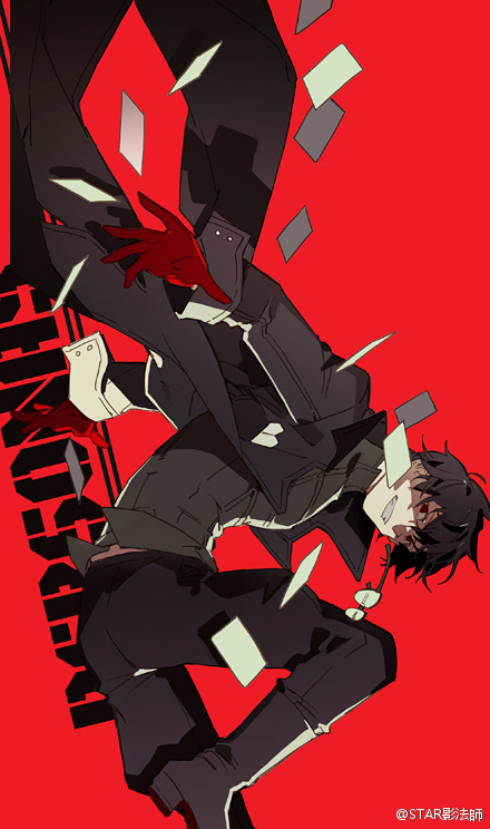 amamiya ren and joker (persona and 1 more) drawn by starshadowmagician