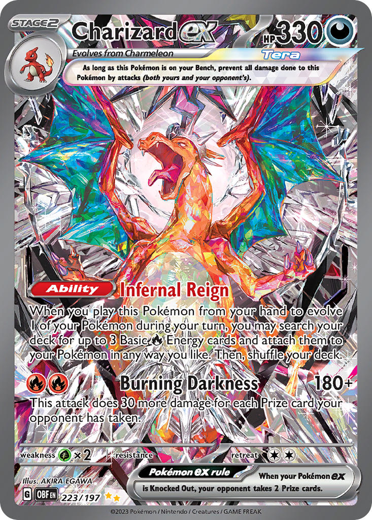 charizard and charmeleon (pokemon and 1 more) drawn by egawa_akira