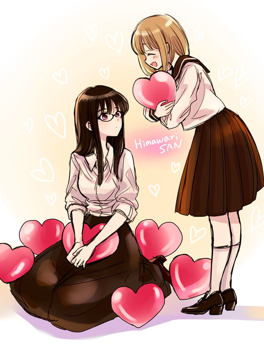 himawari-san and kazamatsuri matsuri (himawari-san) drawn by sugano_manami