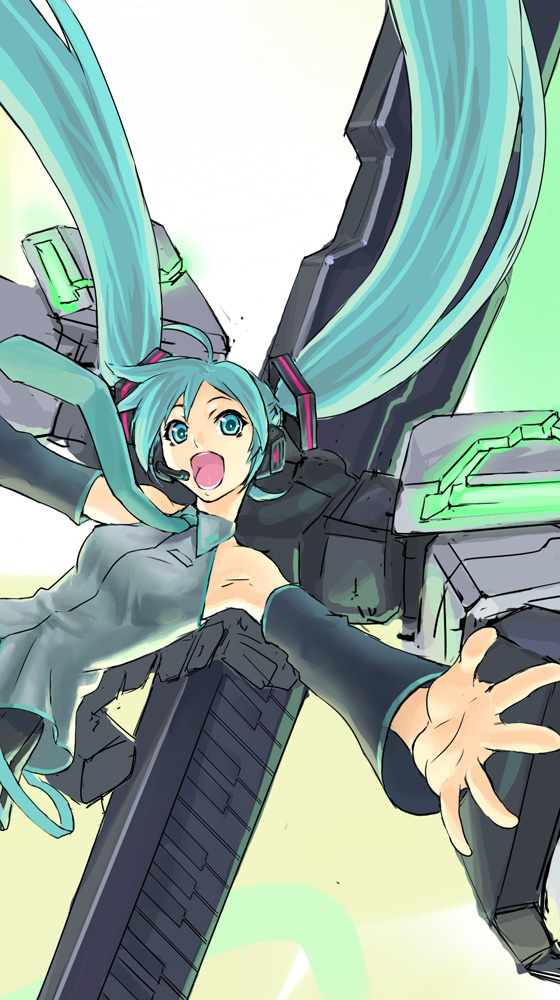 hatsune miku (vocaloid) drawn by ran'ou_(tamago_no_kimi)