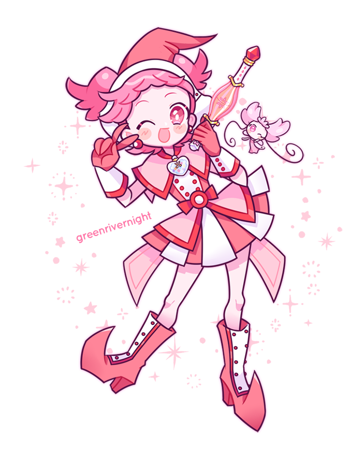 harukaze poppu and fafa (ojamajo doremi) drawn by greenriverknight