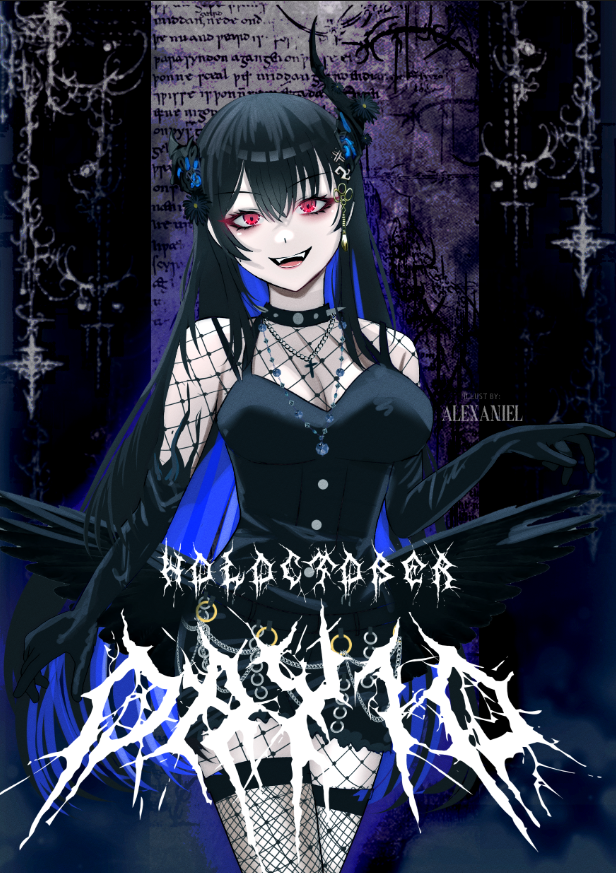 nerissa ravencroft (hololive and 1 more) drawn by alexaniel