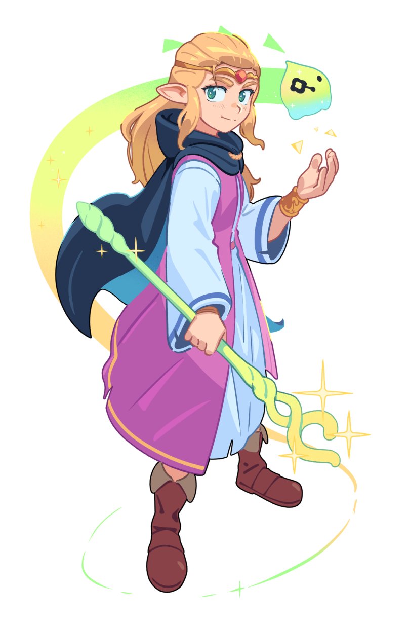 princess zelda and tri (the legend of zelda and 1 more) drawn by kevin_hong