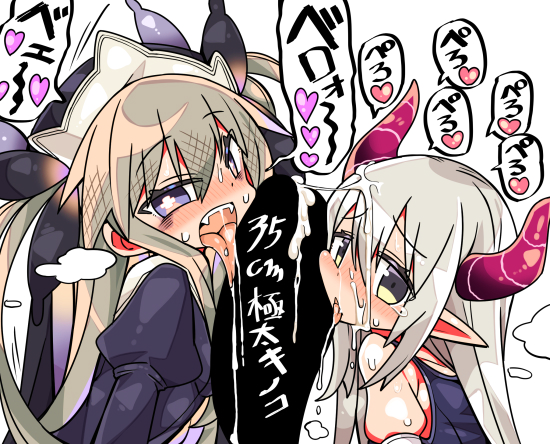 emma august and hijirime laeria (nijisanji and 1 more) drawn by kanikama