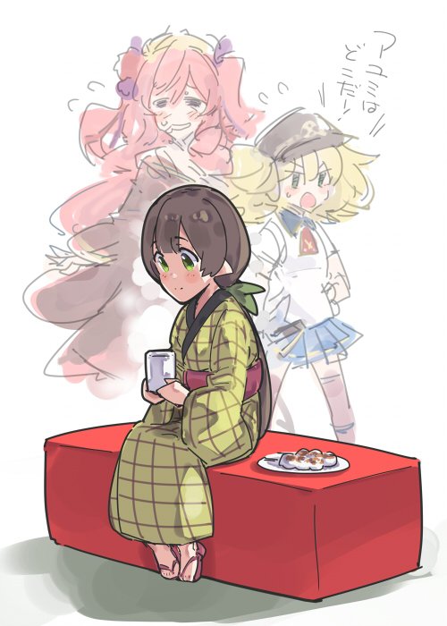 monika weisswind, ayumi, and kuka (princess connect!) drawn by ito_ryo