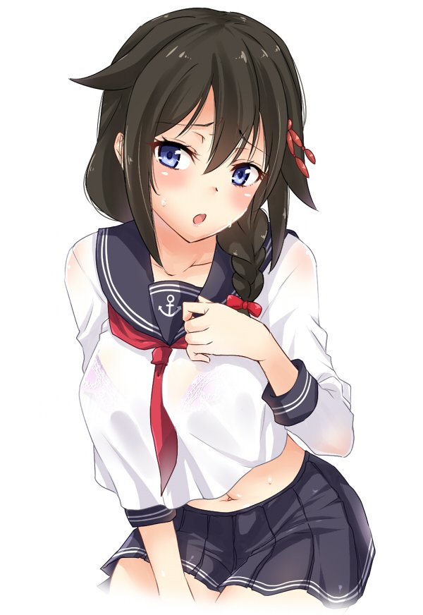 shigure, inazuma, and shigure kai ni (kantai collection) drawn by sarfata