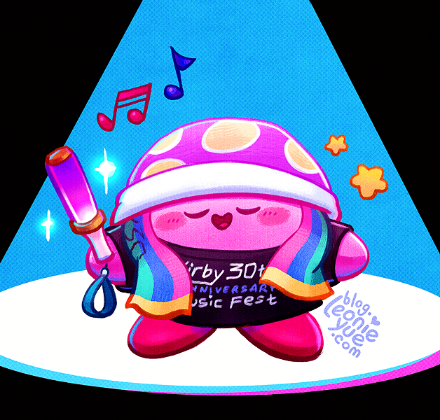 kirby and sleep kirby (kirby and 1 more) drawn by leonieyue
