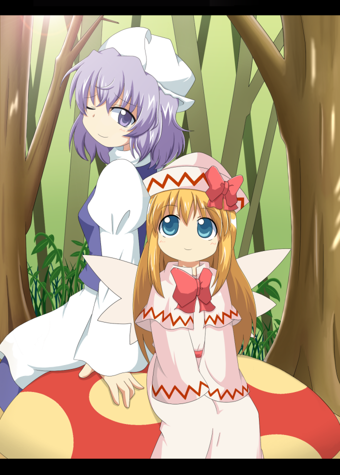 letty whiterock and lily white (touhou) drawn by mikan_imo