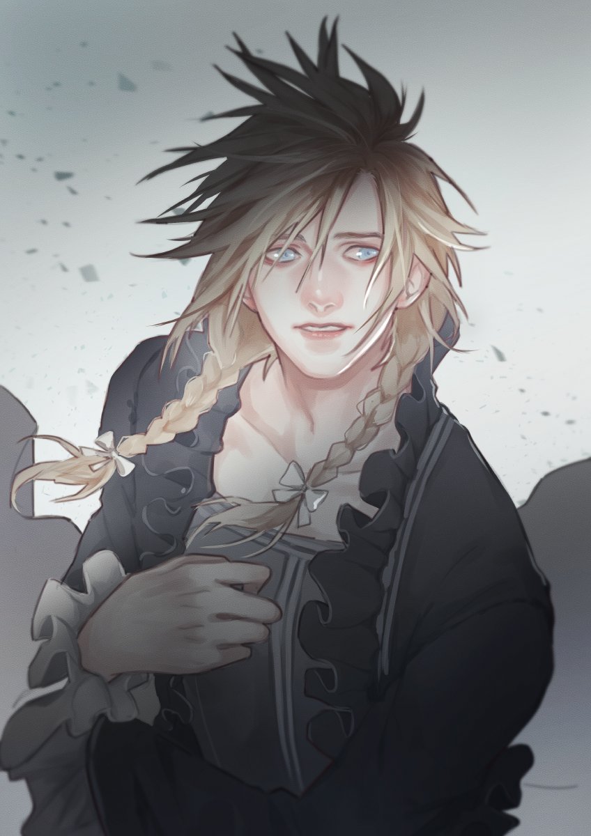 cloud strife (final fantasy and 2 more) drawn by katagawa_mika