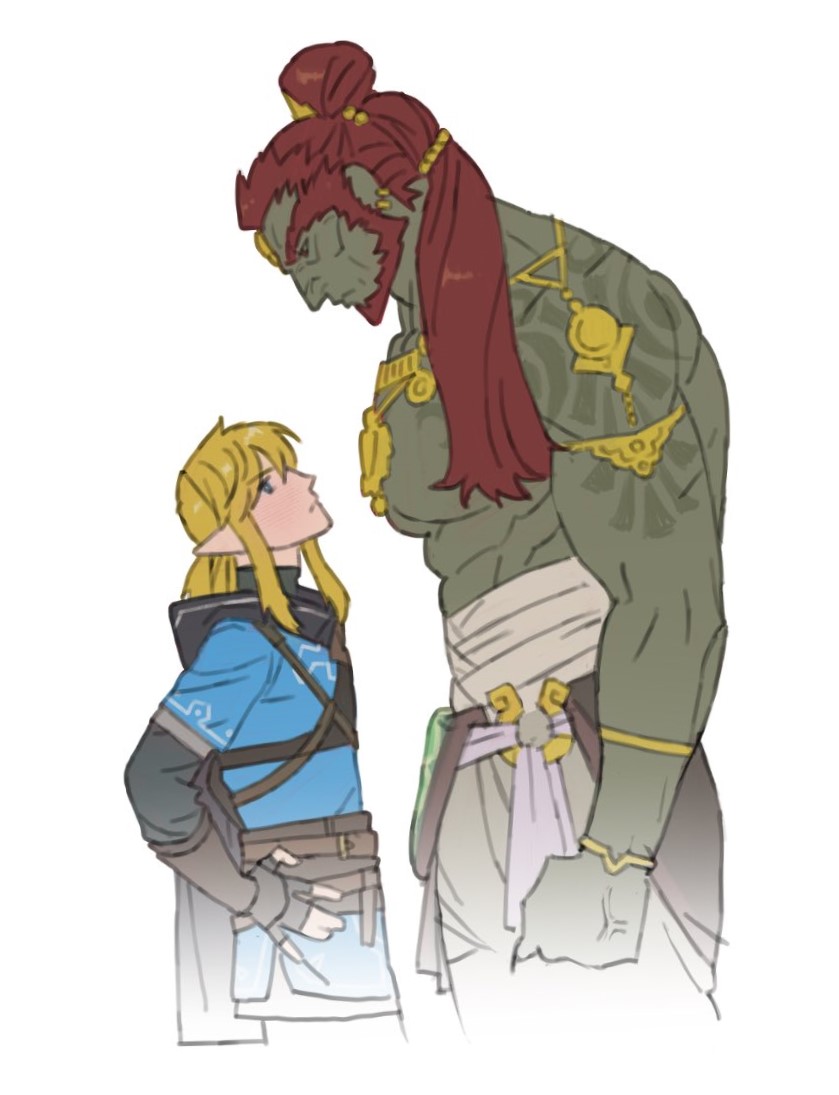 link and ganondorf (the legend of zelda and 1 more) drawn by 53t3th