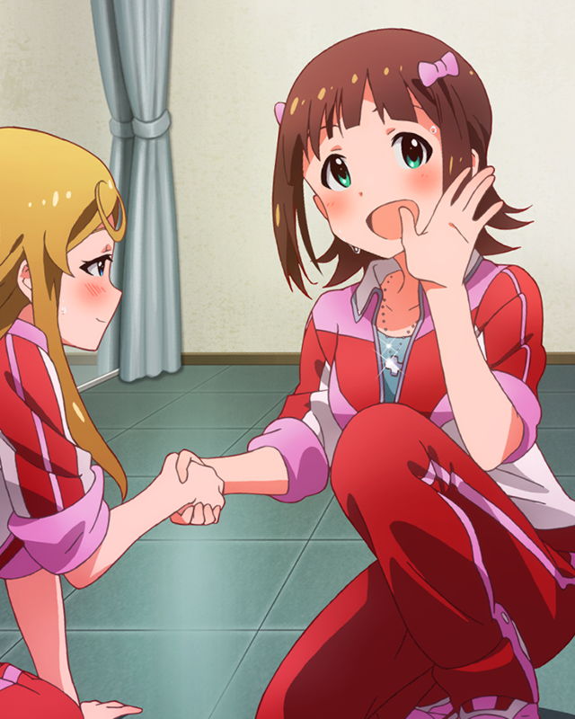 amami haruka and shinomiya karen (idolmaster and 1 more)