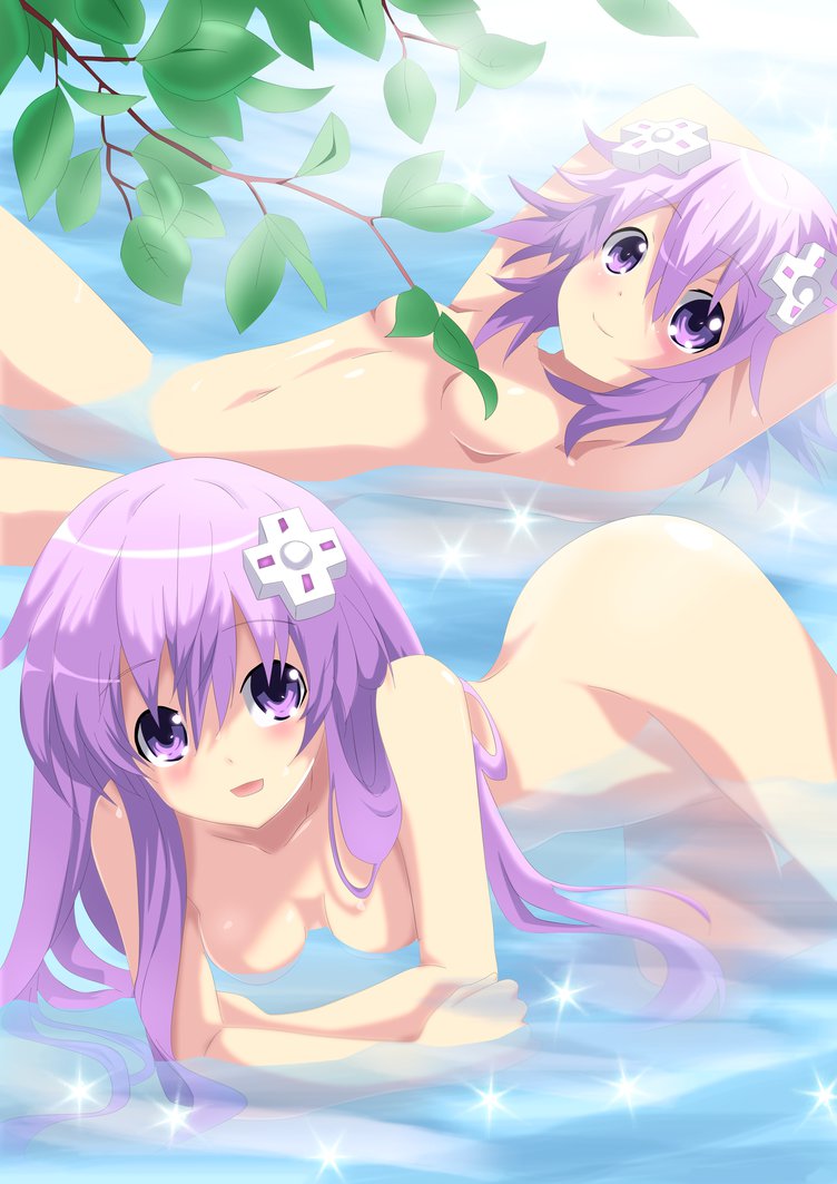 neptune and nepgear (neptune and 1 more) drawn by planeptune