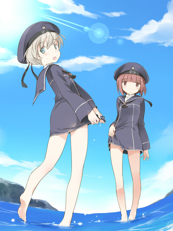 z1 leberecht maass and z3 max schultz (kantai collection) drawn by asoka