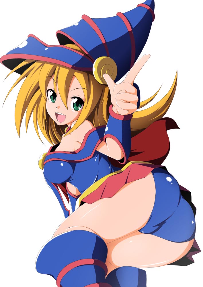 dark magician girl (yu-gi-oh!) drawn by semikichi