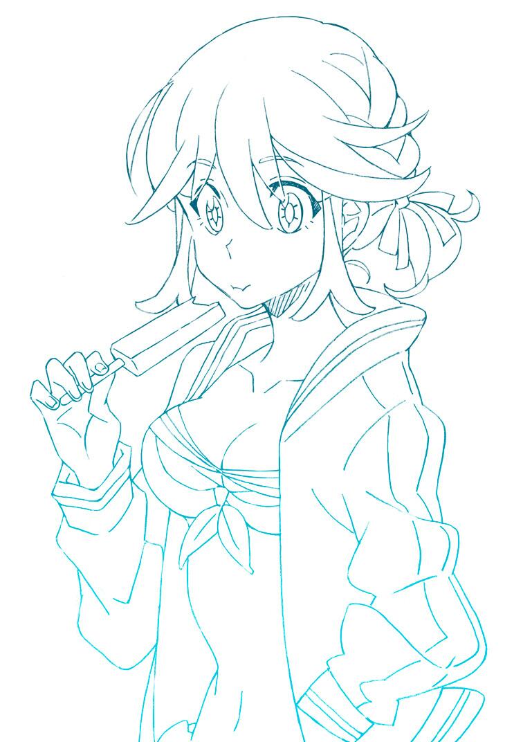 matoi ryuuko (kill la kill) drawn by mako_(macomaco7)
