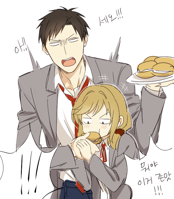 nozaki umetarou and seo yuzuki (gekkan shoujo nozaki-kun) drawn by mery_(yangmalgage)