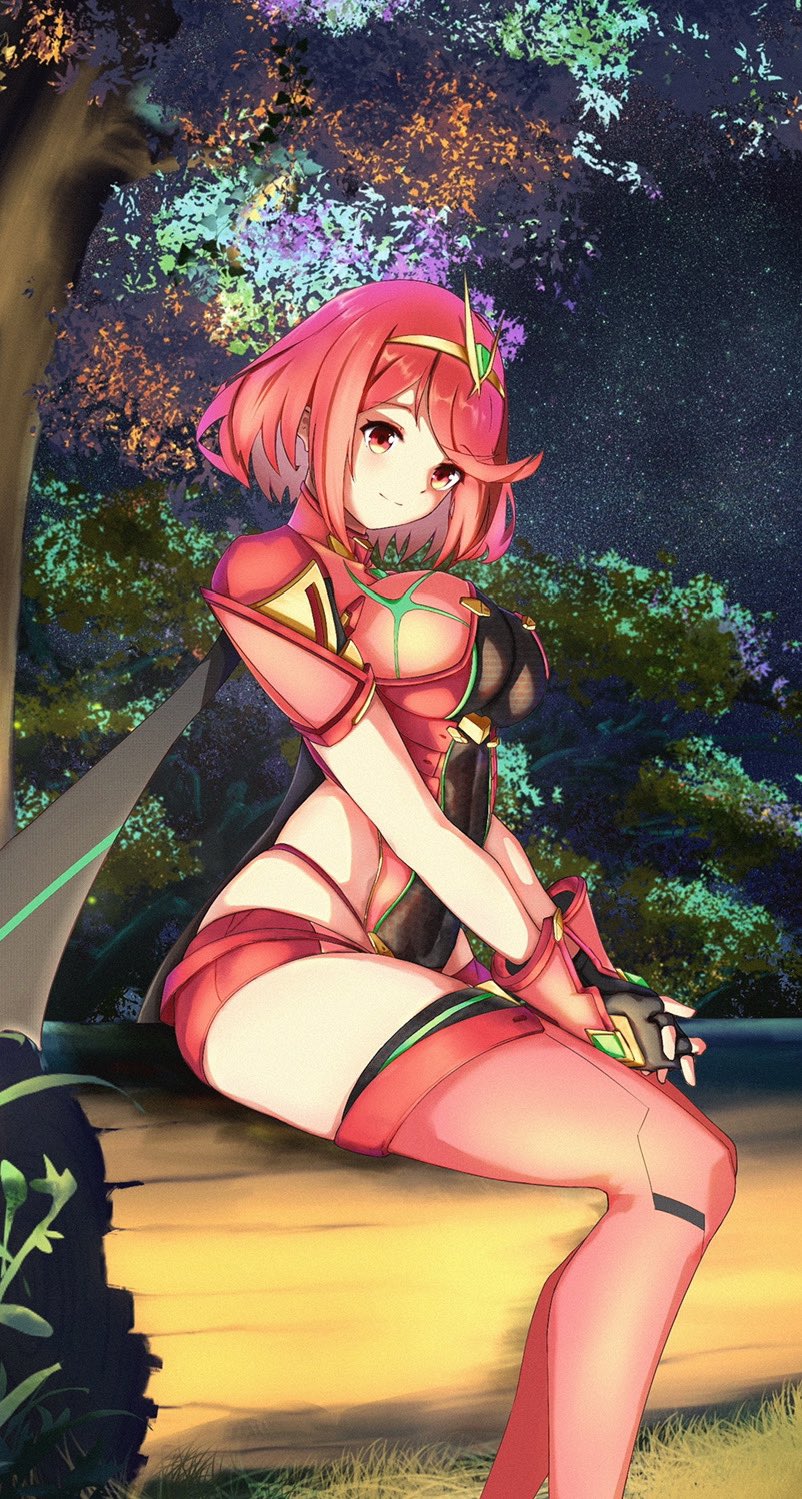 pyra (xenoblade chronicles and 1 more) drawn by oreoreoxt