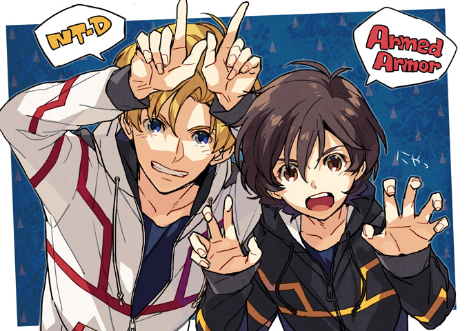 banagher links and riddhe marcenas (gundam and 1 more) drawn by ebira