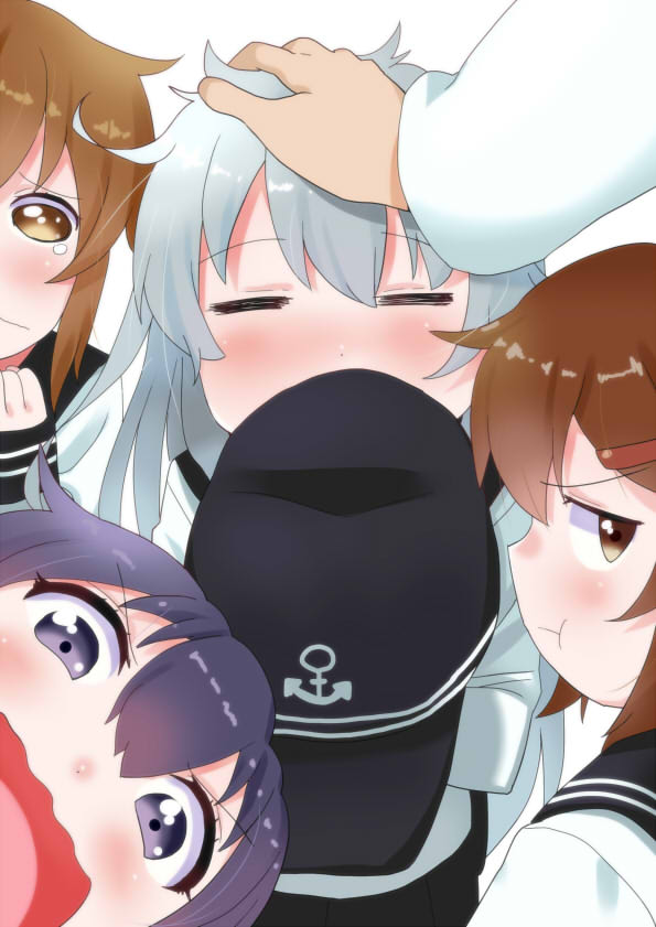 hibiki, inazuma, ikazuchi, and akatsuki (kantai collection) drawn by tonarikeru