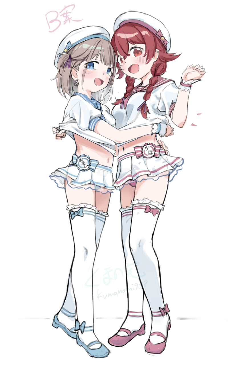 serizawa asahi and komiya kaho (idolmaster and 1 more) drawn by kumanomi