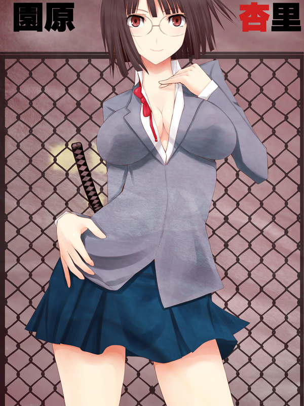 sonohara anri (durarara!!) drawn by niwatori_kokezou