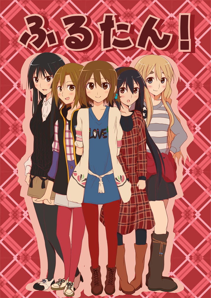 akiyama mio, nakano azusa, hirasawa yui, tainaka ritsu, and kotobuki tsumugi (k-on!) drawn by tyranu