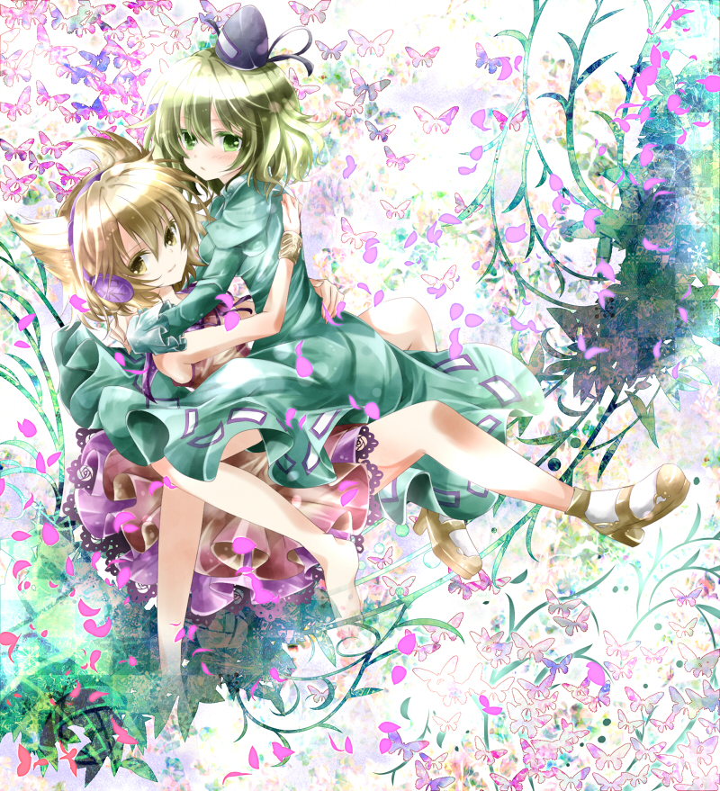 toyosatomimi no miko and soga no tojiko (touhou) drawn by nanase_nao
