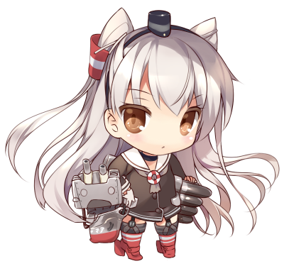 amatsukaze and rensouhou-kun (kantai collection) drawn by rei_(rei's_room)