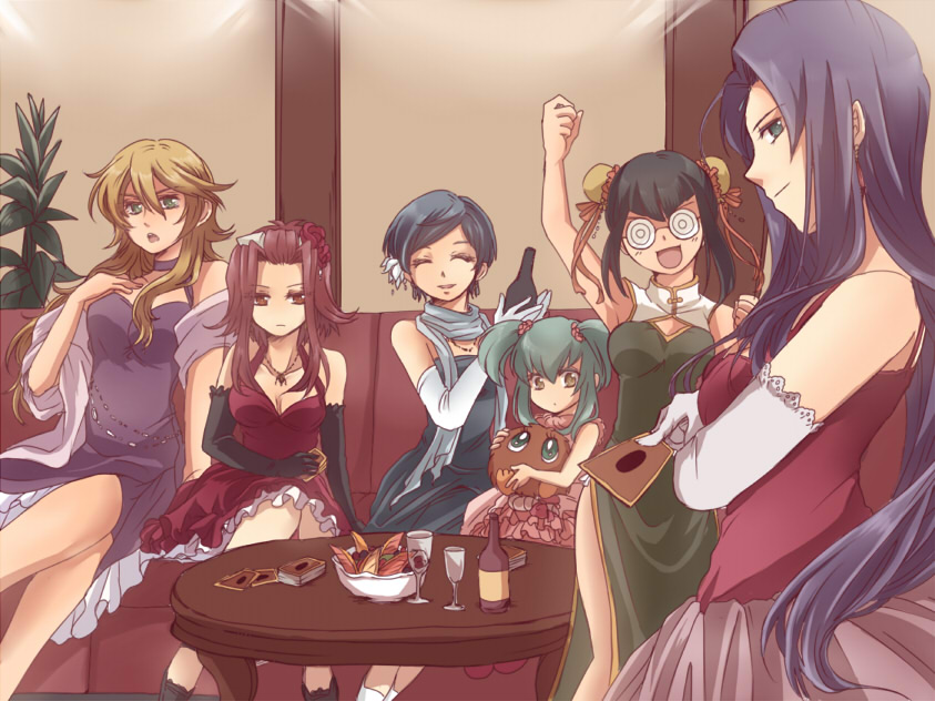izayoi aki, luca, carly nagisa, sherry leblanc, sagiri mikage, and 2 more (yu-gi-oh! and 1 more) drawn by oguma_(rapture)