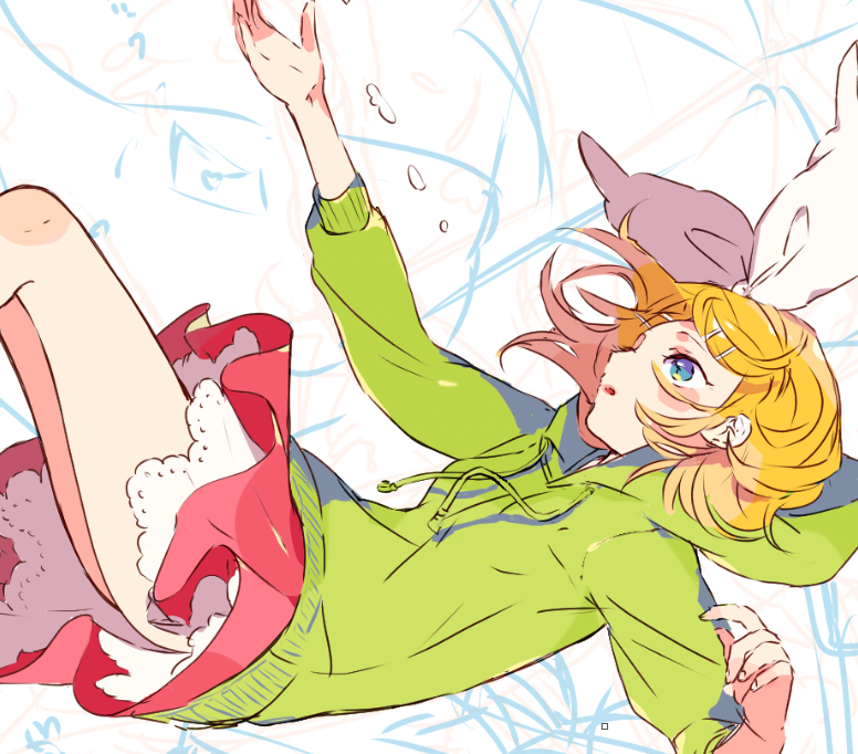 kagamine rin (vocaloid and 1 more) drawn by makoji_(yomogi)