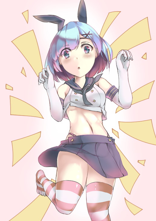 shimakaze and rem (kantai collection and 1 more) drawn by nonaturednerd