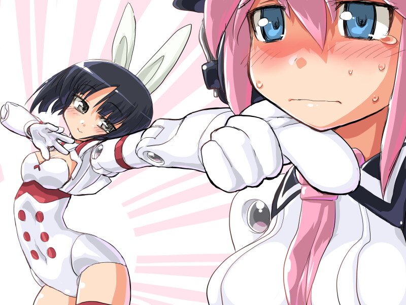 asuka and murmeltier (busou shinki) drawn by dd_(ijigendd)