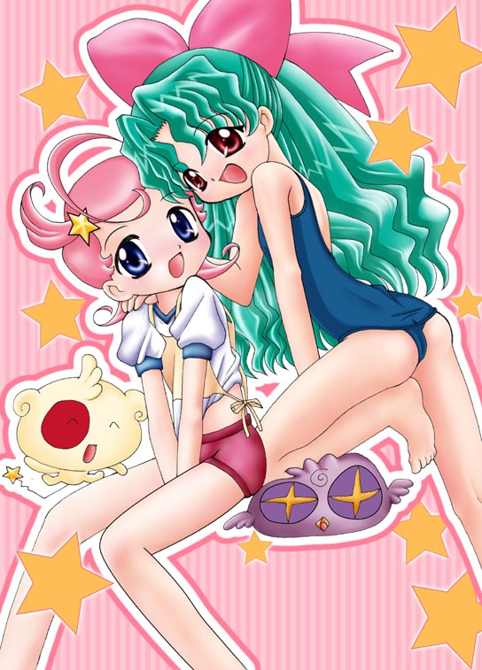 comet, meteor, la valmot provone, and moo weizen knoedel (cosmic baton girl comet-san) drawn by onodera_kazumi