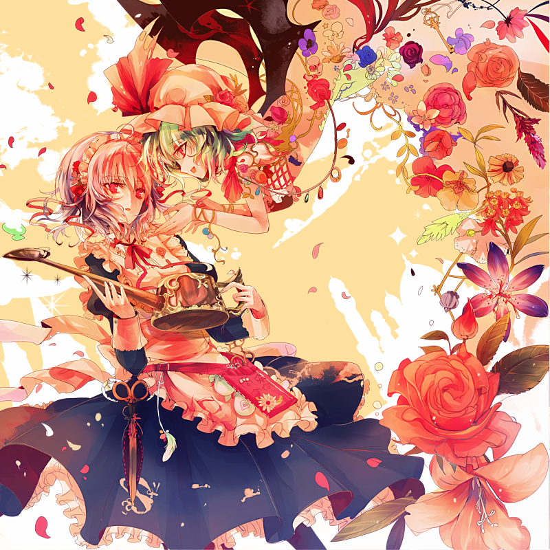 remilia scarlet and izayoi sakuya (touhou) drawn by kirero